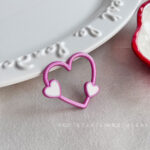 Solid Color Acrylic Beads heart beads-654