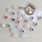 Transparent Acrylic Beads Luminous Heart bead