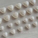 Imitation Pearl Beads heeart beads