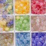 High-Quality UV Beads Light-changing wavy star beads
