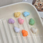 Solid Color Acrylic Beads heart beads