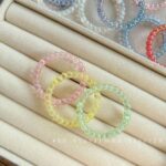 Transparent Iridescent Plated Beads circle beads