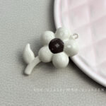 Solid Color Acrylic Beads flower-stem beads