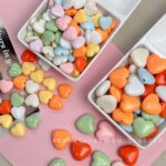 Solid Color Acrylic Beads heart beads
