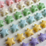 Solid Color Acrylic Beads star beads-572