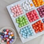Solid Color Acrylic Beads 14mm pumpkin bead