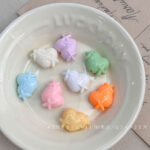Solid Color Acrylic Beads heart beads