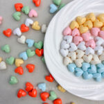 Solid Color Acrylic Beads heart beads