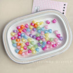 Transparent Acrylic Beads heart beads