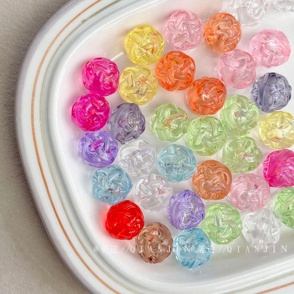 Transparent Acrylic Beads yarn ball beads
