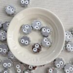 High-Quality UV Beads Silver biscuit beads