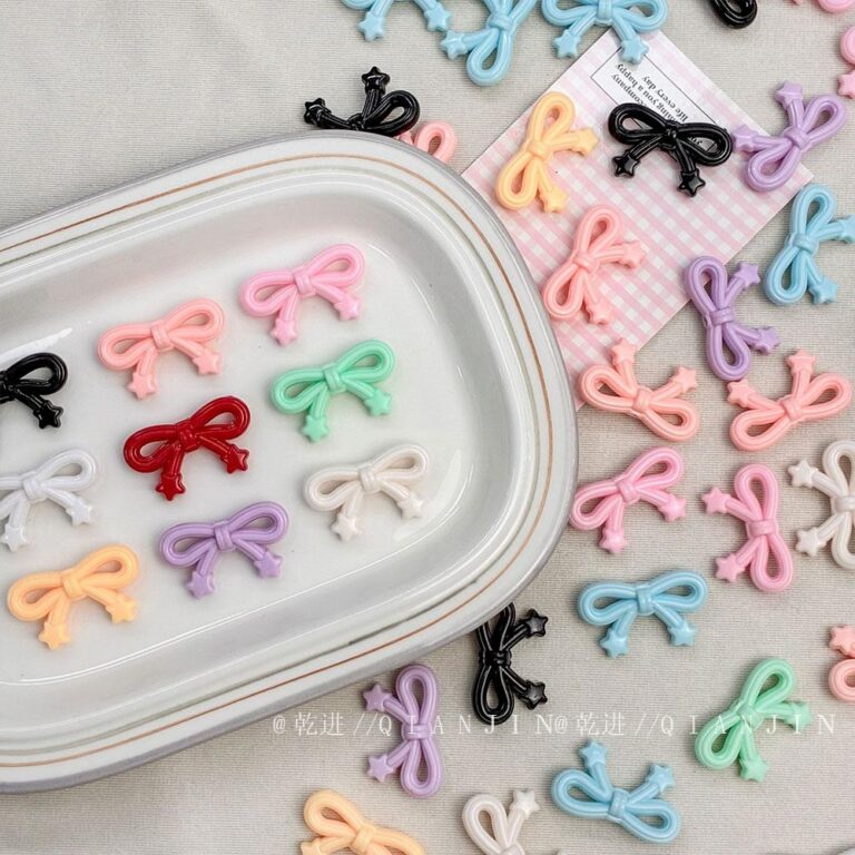 Solid Color Acrylic Beads Star bowknot beads