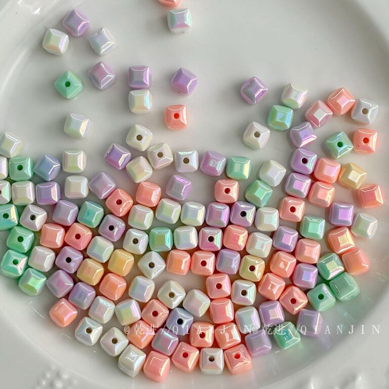 High-Quality UV Beads 8*8mm cube beads