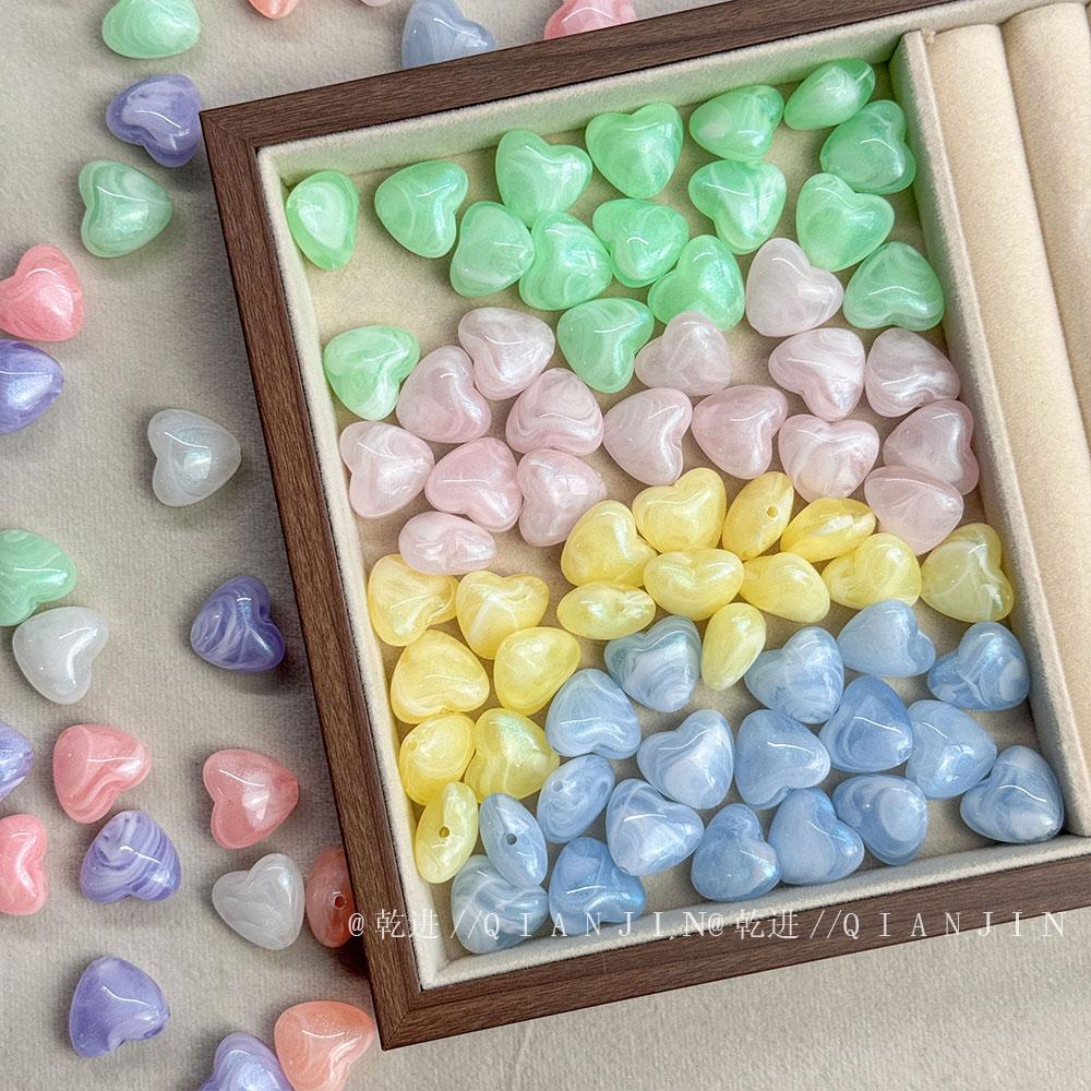 Two-Tone Beads Luminous heart beads