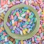Solid Color Acrylic Beads cheese sticks beads