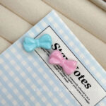 Solid Color Acrylic Beads Small bowknot beads
