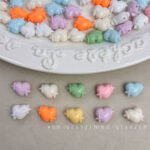 Solid Color Acrylic Beads heart beads