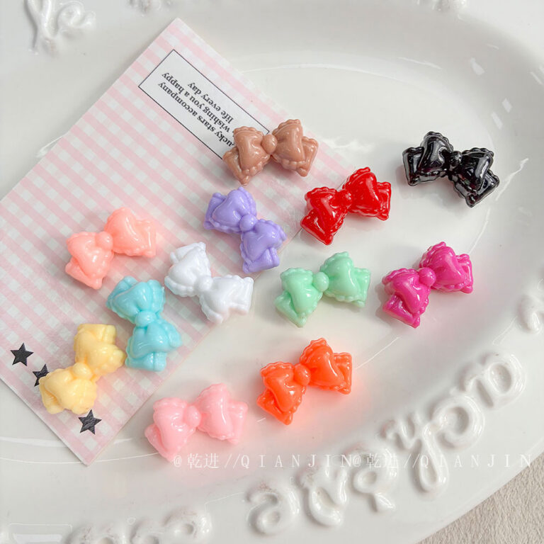 Plastic beads Plastic bow beads-683