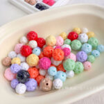 Solid Color Acrylic Beads Wool ball beads