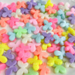 Plastic beads plastic butterfly beads