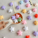 Solid Color Acrylic Beads Big hole star beads