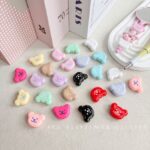 Solid Color Acrylic Beads Cute bear beads