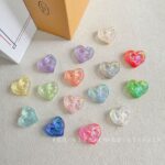 High-Quality UV Beads Cookie heart beads-691