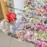 Transparent Acrylic Beads Transparent heart beads