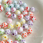 Solid Color Acrylic Beads 8mm star beads