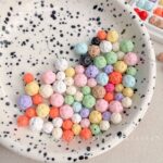 Solid Color Acrylic Beads Wool ball beads
