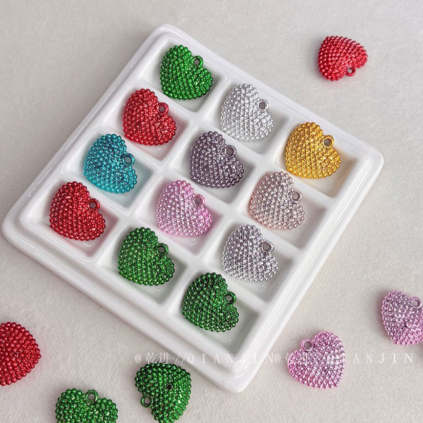 High-Quality UV Beads Pitted holes with a heart shape