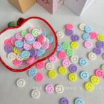Plastic beads Plastic smiley face beads