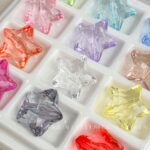 Transparent Acrylic Beads transparent star