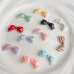 Transparent Acrylic Beads AB Bowknot bead