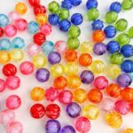 Transparent Acrylic Beads Bead in bead, pumkin bead