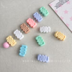 Solid Color Acrylic Beads Beads in the shape of cream