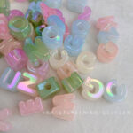 High-Quality UV Beads UV Light-changing alphabet beads