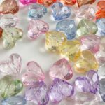 Transparent Acrylic Beads transparent heart beads -571