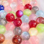 Resin Beads 10mm Glitter resin beads