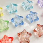 Transparent Acrylic Beads transparent star