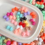 Plastic beads Plastic bow beads-683