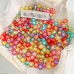 Transparent Acrylic Beads Bead in bead, four-cornered bead