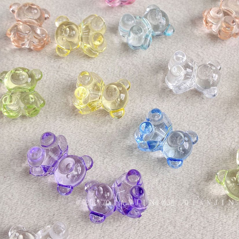 Transparent Acrylic Beads transparent bear beads