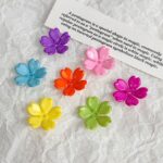 Flower & Leaf Shaped Charms Solid color flower