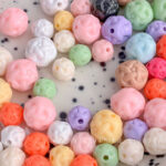 Solid Color Acrylic Beads Wool ball beads