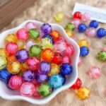 Transparent Acrylic Beads Bead in bead, pumkin bead