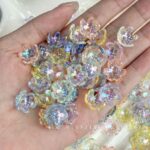 Flower & Leaf Shaped Charms High-quality fine sparkling claw flower