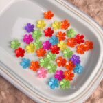 Flower & Leaf Shaped Charms Solid color flower