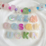 High-Quality UV Beads UV Light-changing alphabet beads