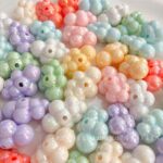 Solid Color Iridescent Plated Beads Cloud beads-618